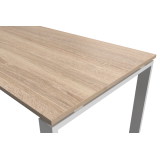 Conferentietafel MODI wit 160x80 Sonoma eik