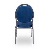 Banketstoel HERMAN blauw fluweel