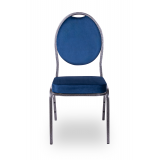 Banketstoel HERMAN blauw fluweel