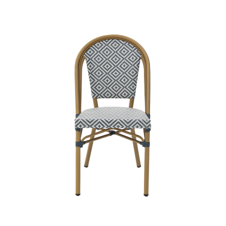 Technorattan stoel MATTEO blauw