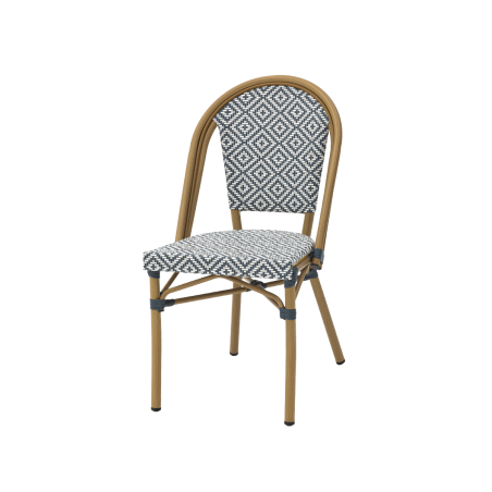 Technorattan stoel MATTEO blauw