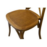Traditionele houten restaurantstoel CROSS-BACK donker rustiek