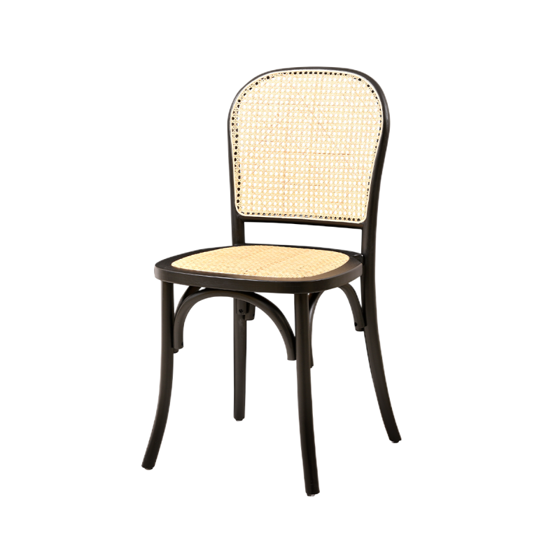 De PALERMO houten bruiloftsstoel zwart
