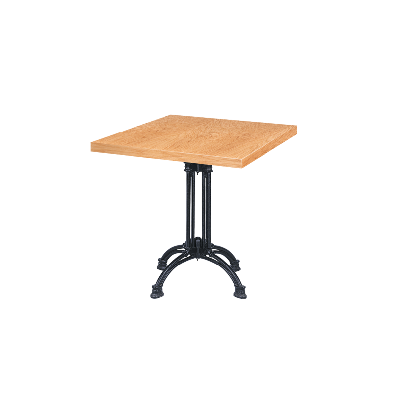 Cafétafel RUSTICAL met gefineerd blad