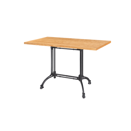 Cafétafel RUSTICAL DUO met gefineerd blad