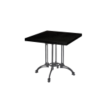Cafétafel RUSTICAL QUATTRO met gefineerd blad