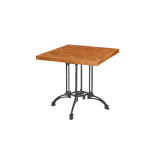 Cafétafel RUSTICAL QUATTRO met gefineerd blad