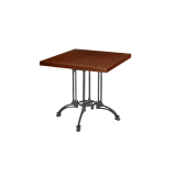 Cafétafel RUSTICAL QUATTRO met gefineerd blad