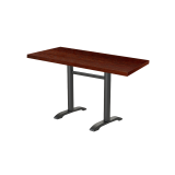 Cafétafel CARVO DUO met gefineerd blad