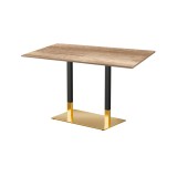 Cafétafel OMEGA DUO met laminaatblad