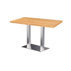 Cafétafel SIGMA DUO met gefineerd blad