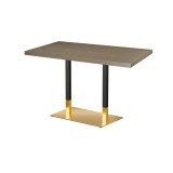 Cafétafel OMEGA DUO met gefineerd blad