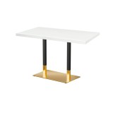 Cafétafel OMEGA DUO met gefineerd blad