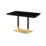 Cafétafel OMEGA DUO met gefineerd blad