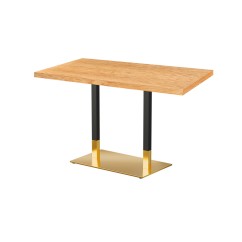 Cafétafel OMEGA DUO met gefineerd blad