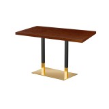 Cafétafel OMEGA DUO met gefineerd blad