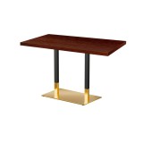 Cafétafel OMEGA DUO met gefineerd blad