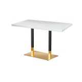 Cafétafel OMEGA DUO met gefineerd blad