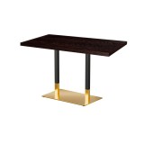 Cafétafel OMEGA DUO met gefineerd blad