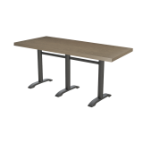 Cafétafel CARVO TRIO met gefineerd blad