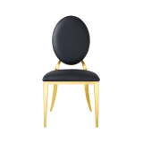 Metalen trouwstoel GLAMOUR ALL TAP goud–zwart