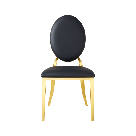 Metalen trouwstoel GLAMOUR ALL TAP goud–zwart