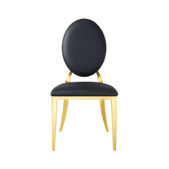 Metalen trouwstoel GLAMOUR ALL TAP goud–zwart