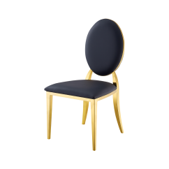 Metalen trouwstoel GLAMOUR ALL TAP goud–zwart