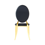 Metalen trouwstoel GLAMOUR ALL TAP goud–zwart