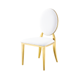 Metalen trouwstoel GLAMOUR ALL TAP goud–wit