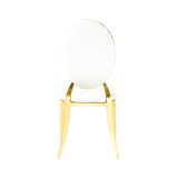 Metalen trouwstoel GLAMOUR ALL TAP goud–wit