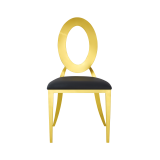 Metalen trouwstoel Glamour Tap goud–zwart