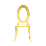Metalen trouwstoel Glamour Tap goud–wit