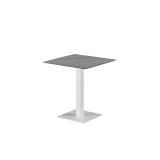 Biergarten-tafel ALFA S wit met blad van gesinterd kwarts