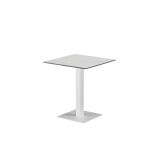 Biergarten-tafel ALFA S wit met blad van gesinterd kwarts