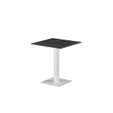 Biergarten-tafel ALFA S wit met blad van gesinterd kwarts