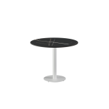 Biergartentafel ALFA R wit gesinterd stenen werkblad