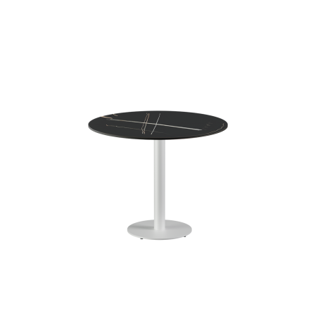 Biergartentafel ALFA R wit gesinterd stenen werkblad