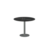 Biergartentafel ALFA R grijs tafelblad van gesinterde kwarts