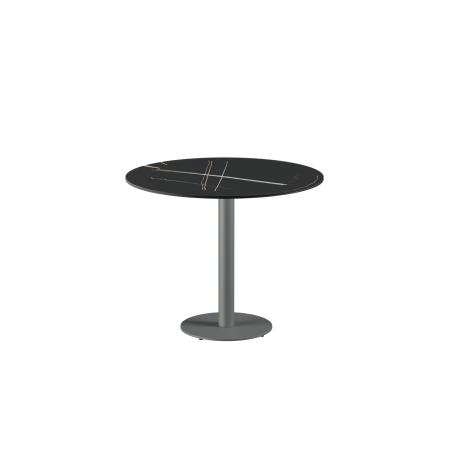 Biergartentafel ALFA R grijs tafelblad van gesinterde kwarts