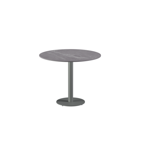 Biergartentafel ALFA R grijs tafelblad van gesinterde kwarts