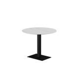Biergartentafel ALFA 40×55 zwart tafelblad van gesinterde kwarts