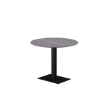 Biergartentafel ALFA 40×55 zwart tafelblad van gesinterde kwarts