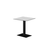 Biergartentafel ALFA 40×55 zwart tafelblad van gesinterde kwarts