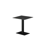 Biergartentafel ALFA 40×55 zwart tafelblad van gesinterde kwarts