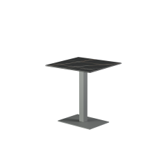 Biergartentafel ALFA 40×55 grijs tafelblad van gesinterde kwarts