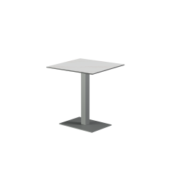 Biergartentafel ALFA 40×55 grijs tafelblad van gesinterde kwarts