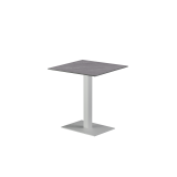 Biergartentafel ALFA 40×55 wit tafelblad van gesinterde kwarts