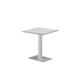 Biergartentafel ALFA 40×55 wit tafelblad van gesinterde kwarts