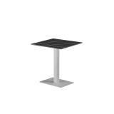Biergartentafel ALFA 40×55 wit tafelblad van gesinterde kwarts